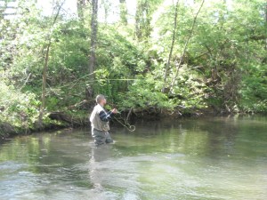 Craig Coder casting on the breeches
